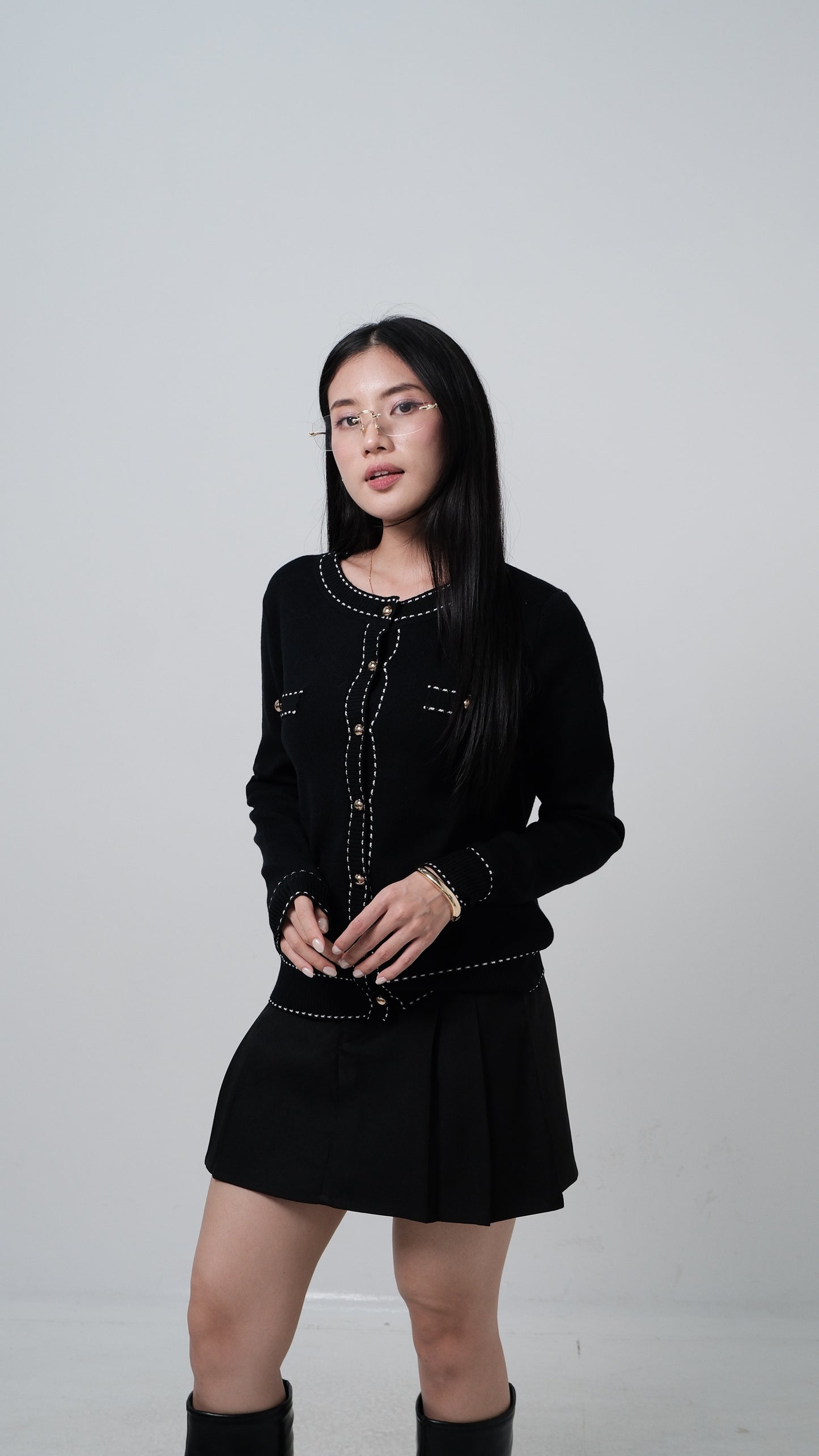 Cayt Cardie in Black