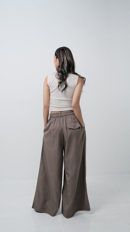 Ivy Flow in Clay Tones (Taupe/Brown)