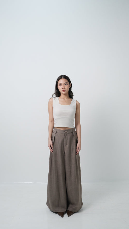 Ivy Flow in Clay Tones (Taupe/Brown)